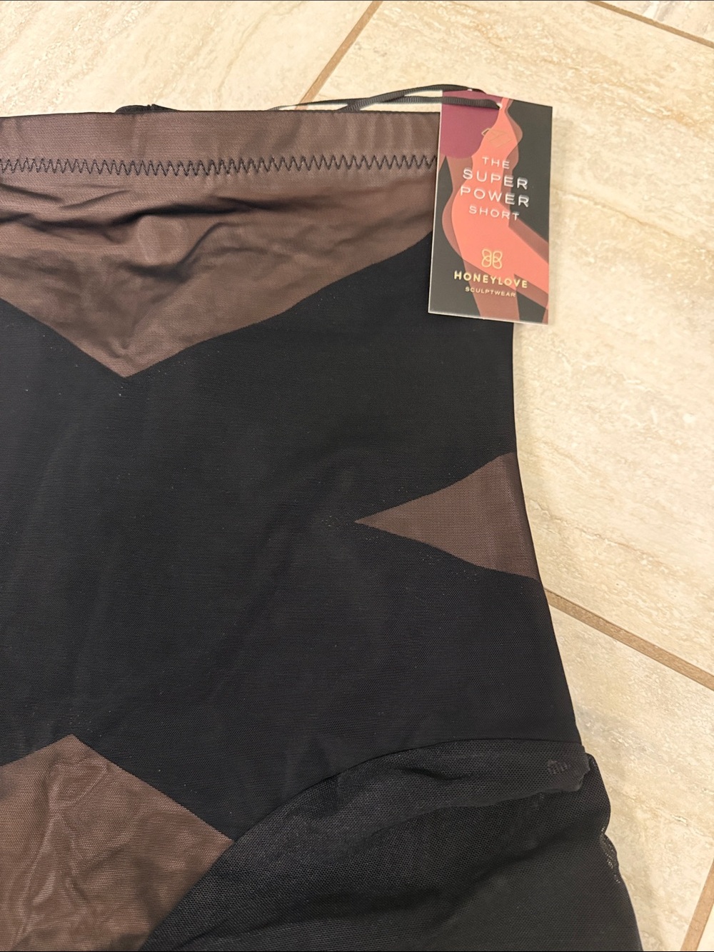 NWT Honeylove Super Power Short Shapewear Black Nude Size Extra Large - Picture 4 of 14